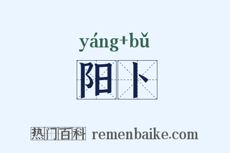 阳卜是什么意思的图片